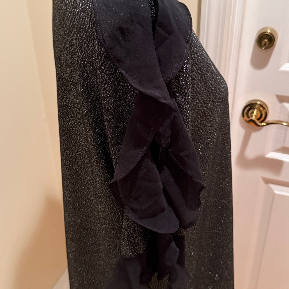 Bold Elements Black Shimmercold Shoulder Blouse - image 7